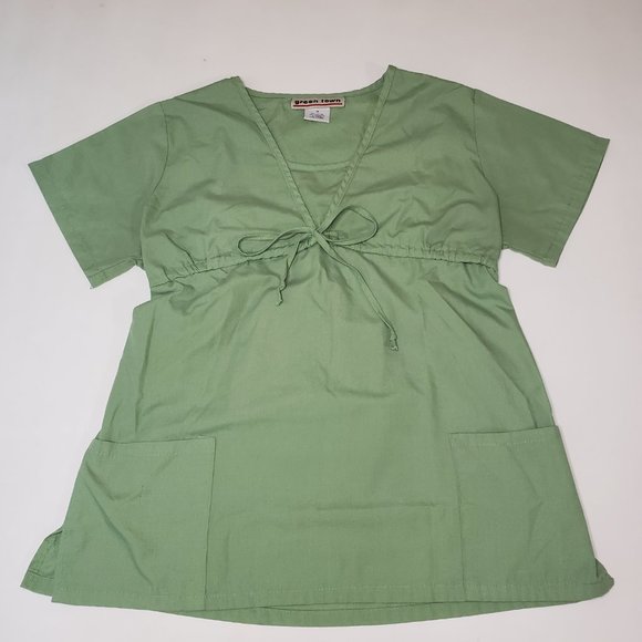 Mixed Colors Royal Blue Green Wine Scrub Top Bundle (4) Medium - Picture 7 of 9